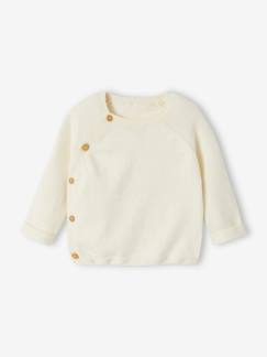 Babymode-Pullover, Strickjacken & Sweatshirts-Pullover-Baby Strickjacke mit Knöpfen Oeko-Tex