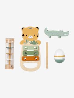 Spielzeug-Baby-Musik-4-teiliges Set Baby Musikinstrumente TANSANIA, Holz FSC®