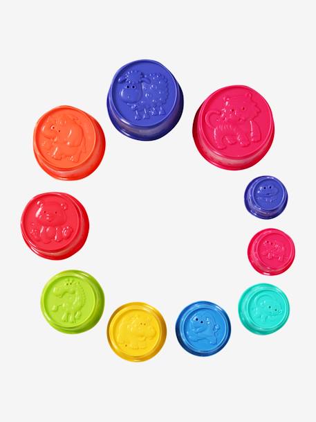 10-teiliges Badespielzeug für Kleinkinder, Stapelbecher - mehrfarbig - 5