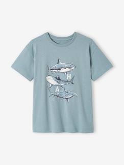 Jungenkleidung-Shirts, Poloshirts & Rollkragenpullover-Jungen T-Shirt mit Tierprint, Recycling-Baumwolle