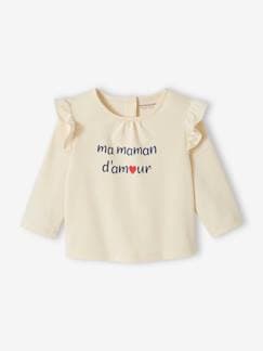 Baby T-Shirt mit Schriftzug Bio-Baumwolle -  - [numero-image]