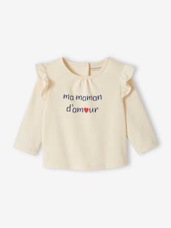 Babymode-Shirts & Rollkragenpullover-Shirts-Baby T-Shirt mit Schriftzug Bio-Baumwolle