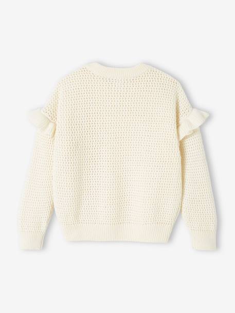 Mädchen Pullover mit Volants - vanille - 2