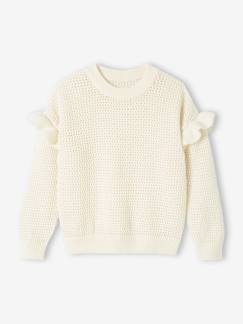 Maedchenkleidung-Pullover, Strickjacken & Sweatshirts-Mädchen Pullover mit Volants