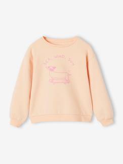 Maedchenkleidung-Pullover, Strickjacken & Sweatshirts-Sweatshirts-Mädchen Sweatshirt mit Print Basics Oeko-Tex