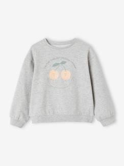 Maedchenkleidung-Pullover, Strickjacken & Sweatshirts-Mädchen Sweatshirt mit Print Basics Oeko-Tex