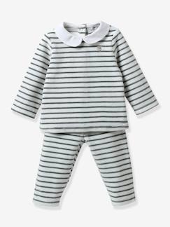 Babymode-Baby Mädchen Schlafanzug mit Bubikragen CYRILLUS