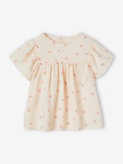 Maedchenkleidung-Mädchen Bluse mit Schmetterlingsärmeln, Bio-Baumwolle