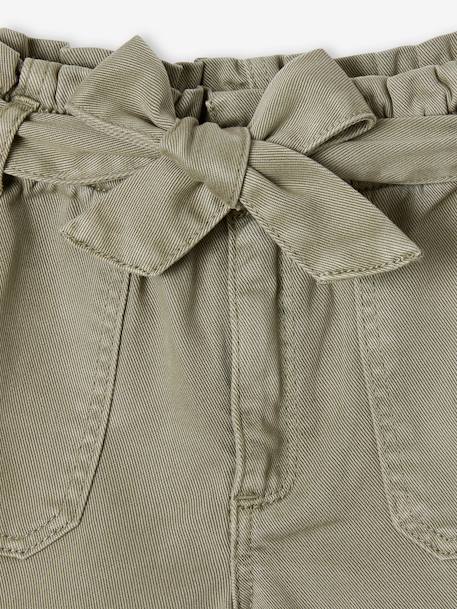 Mädchen Paperbag-Shorts - khaki - 3