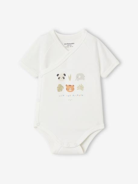 3er-Pack Baby Wickelbodys aus Bio-Baumwolle Oeko-Tex - pack pfirsich pandafreunde - 4