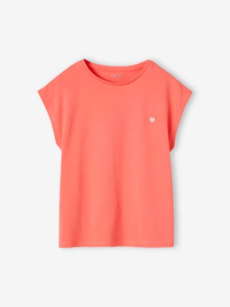 Mädchen T-Shirt BASIC, personalisierbar Oeko-Tex - koralle+mandarine - 2