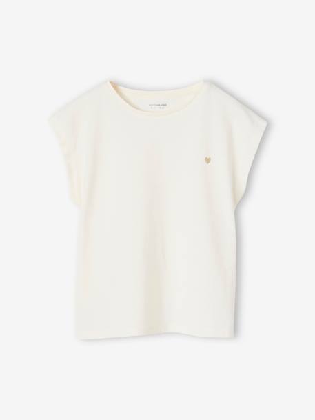 Mädchen T-Shirt BASIC, personalisierbar Oeko-Tex - koralle+mandarine+wollweiß - 11