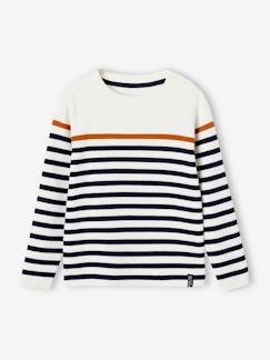 Jungenkleidung-Pullover, Strickjacken, Sweatshirts-Jungen Streifenpullover Oeko-Tex