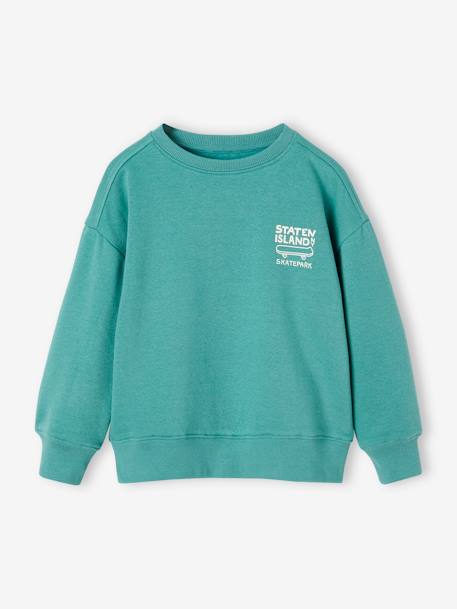 Jungen Sweatshirt BASIC Oeko-Tex - dunkelblau+gelb+türkis - 5