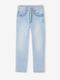 Maedchenkleidung-Hosen-Gerade Mädchen Jeans, Hüftweite SLIM