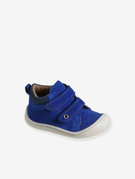 Baby Lauflern-Boots mit Klett - blau+elektrisch blau+marine - 6