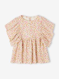 Maedchenkleidung-Shirts & Rollkragenpullover-Mädchen Blusenshirt mit Recycling-Polyester