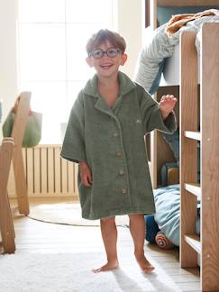 Jungenkleidung-Bademäntel-Kinder Bademantel mit Recycling-Baumwolle, personalisierbar