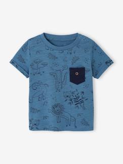 Babymode-Shirts & Rollkragenpullover-Baby T-Shirt mit Dschungelprint Oeko-Tex