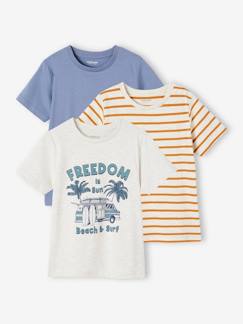 Jungenkleidung-Shirts, Poloshirts & Rollkragenpullover-Shirts-3er-Pack Jungen T-Shirts BASIC Oeko-Tex
