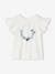 Festliches Mädchen T-Shirt mit Pailletten - wollweiß - 2