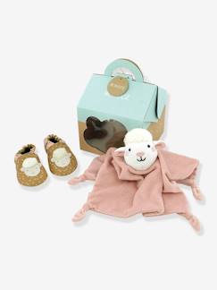 Kinderschuhe-Babyschuhe-Hausschuhe-Baby Geschenk-Set: Krabbelschuhe & Schmusetuch ROBEEZ