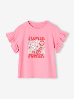 Maedchenkleidung-Mädchen T-Shirt FLOWER POWER Oeko-Tex