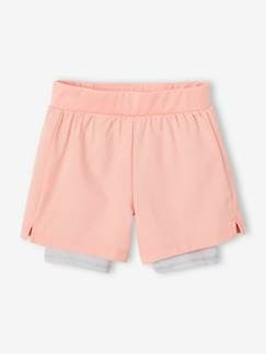 Maedchenkleidung-Sportbekleidung-Mädchen 2-in-1 Sport-Shorts
