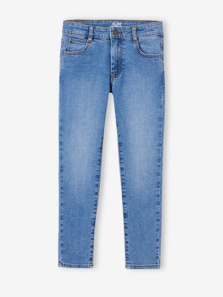 Jungen Slim-Fit-Jeans WATERLESS, Hüftweite REGULAR Oeko Tex - blue stone+dark blue+double stone+dunkelgrau - 26