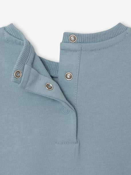 Baby Sweatshirt mit Recycling-Polyester - graublau - 4