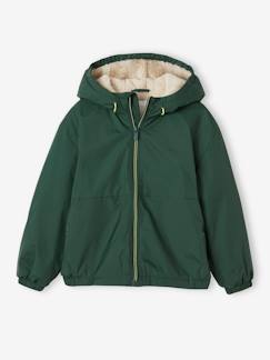 Jungenkleidung-Jungen Anorak mit Teddyfleece-Futter