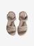 Kinder Klett-Sandalen mit Anziehtrick - beige bedruckt - 4