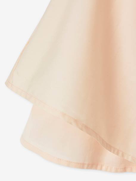 Festliches Mädchen Kleid mit Makrameespitze Oeko-Tex - rosa nude+wollweiß - 7