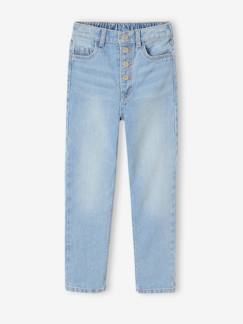 Maedchenkleidung-Hosen-Mädchen Mom-Fit-Jeans, WATERLESS Hüftweite SLIM