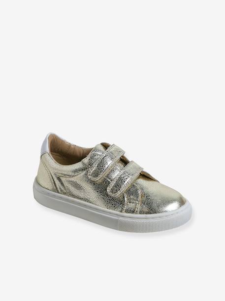 Kinder Sneakers in Metallic-Optik - gold - 1