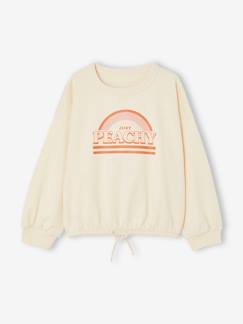 Maedchenkleidung-Pullover, Strickjacken & Sweatshirts-Sweatshirts-Mädchen Sport-Sweatshirt mit Recycling-Polyester