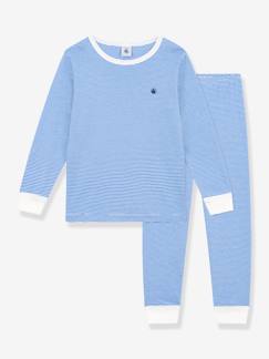 Jungenkleidung-Schlafanzüge-Geringelter Kinder Schlafanzug PETIT BATEAU