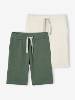 Jungenkleidung-Shorts & Bermudas-2er-Pack Jungen Sweat-Shorts BASIC Oeko-Tex