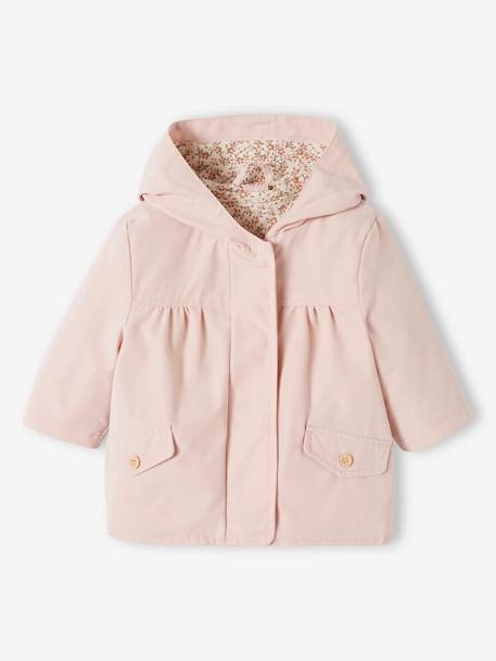 Baby 3-in-1-Jacke mit Recycling-Polyester - pudrig rosa - 1
