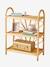 Kinderzimmer Regal mit 3 Böden, Rattan BOHO - natur/blumenform - 1