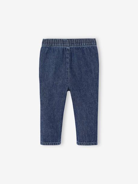 Baby Jeans aus Light-Denim - bleached+dunkelblau - 9