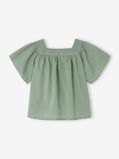 Babymode-Hemden & Blusen-Baby Bluse mit Lochstickerei