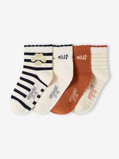 Maedchenkleidung-Unterwäsche, Socken, Strumpfhosen-4er-Pack Mädchen Socken Oeko-Tex