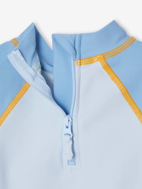 Jungen Baby-Set mit UV-Schutz: Shirt, Badehose & Sonnenhut Oeko-Tex - aquamarine - 7