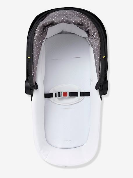 2er-Pack Schonbezüge für Babywannen/Kinderwagen - farblich sortiert+weiß + grau - 4