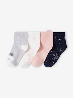Maedchenkleidung-Unterwäsche, Socken, Strumpfhosen-4er-Pack Mädchen Socken Oeko Tex
