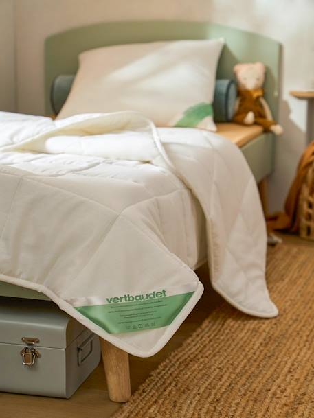 Kinder Bettwaren-Set aus Sommer-Bettdecke & Kissen aus Bio-Baumwolle - weiß - 3