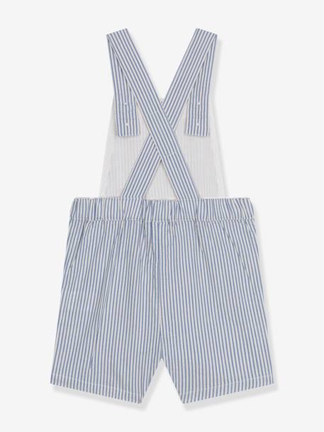 Kurze Baby Latzhose PETIT BATEAU - blau - 3