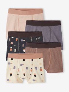 Jungenkleidung-Unterwäsche & Socken-Unterhosen & Boxershorts-5er-Pack Jungen Boxershorts mit Bio-Baumwolle