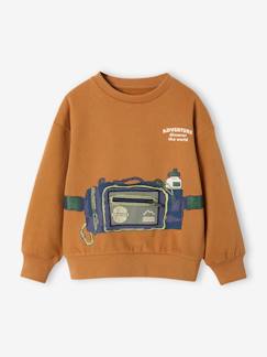 Jungenkleidung-Jungen Sweatshirt mit Taschen-Effekt Oeko-Tex